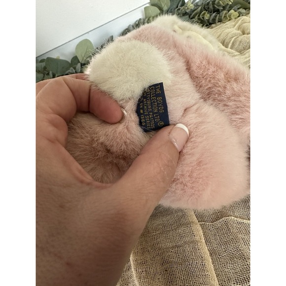Boyd's Bears LADY PEMBROOKE Archive collection JOINTED Pink Plush Rabbit Stuffed - Picture 7 of 10